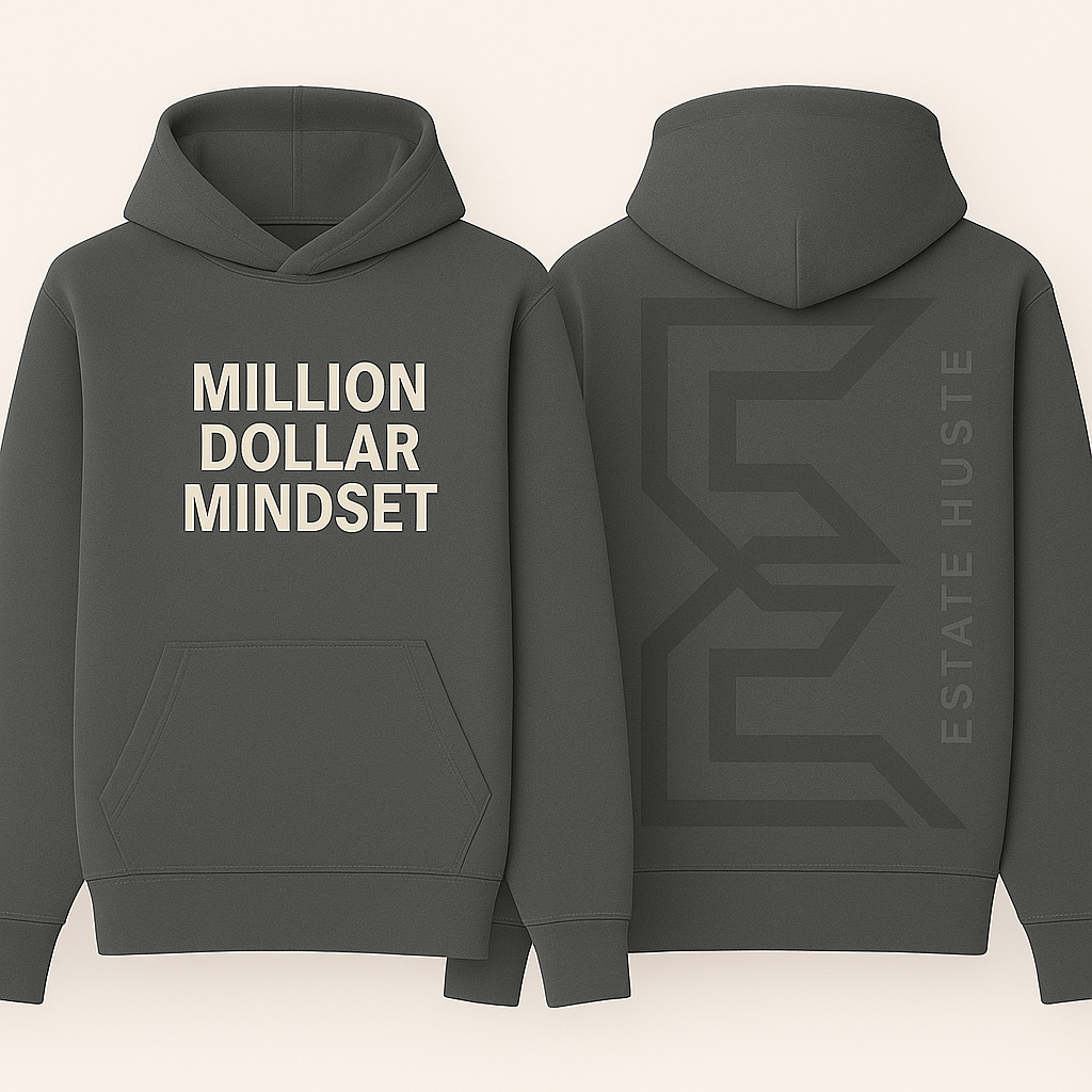 MILLION DOLLAR MINDSET” Hoodie – Estate Hustle
